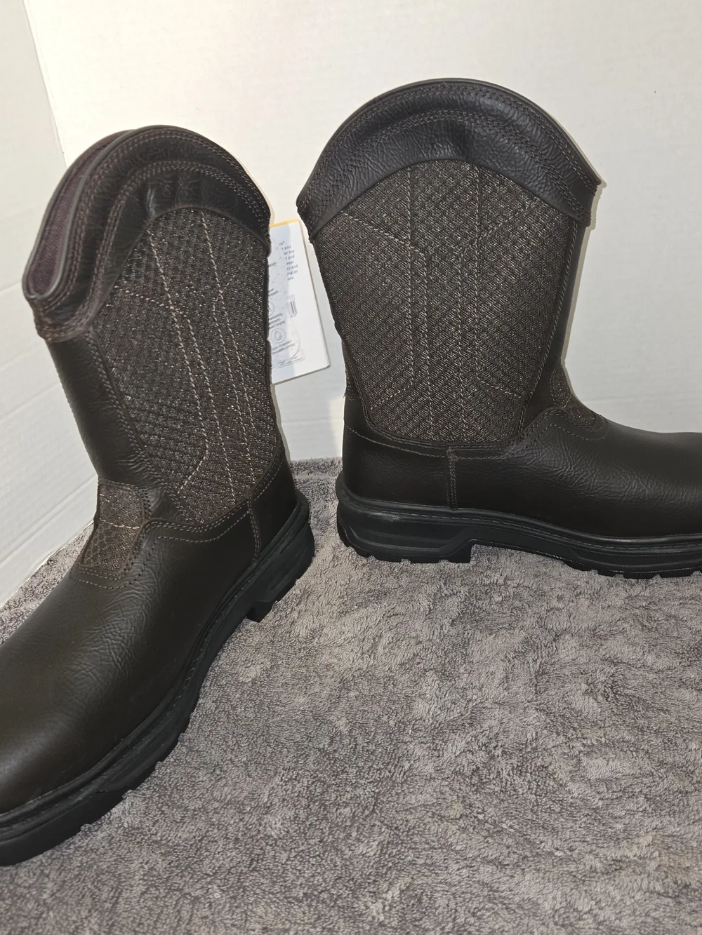 Herman Survivors Steel Toe Granite Leather Men's Brown Slip-On Work Boots